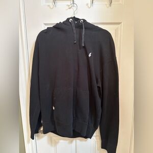 Polo by Ralph Lauren Black Hoodie with White Pony Logo